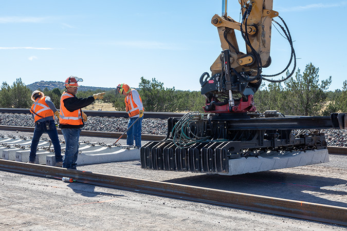 New track construction at BNSF