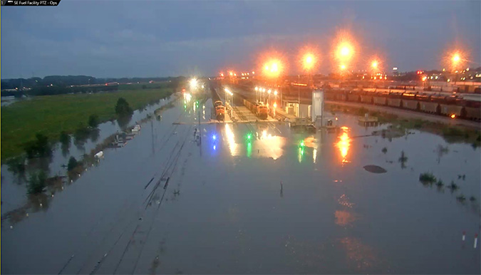 Lincoln rail yard flooded in September